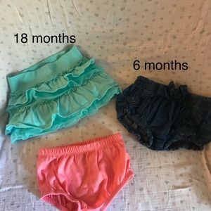 Toddler skirt, bloomers